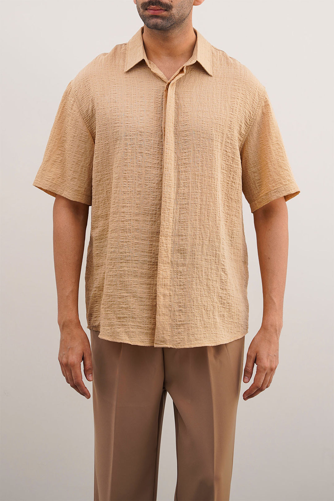 SEERSUCKER HALFSLEEVES SHIRT