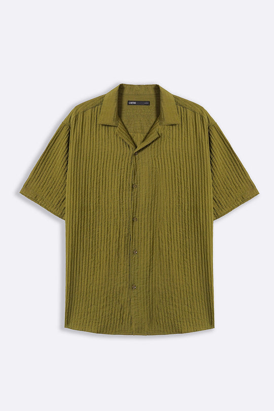 OLIVE CACTUS SILK SHIRT