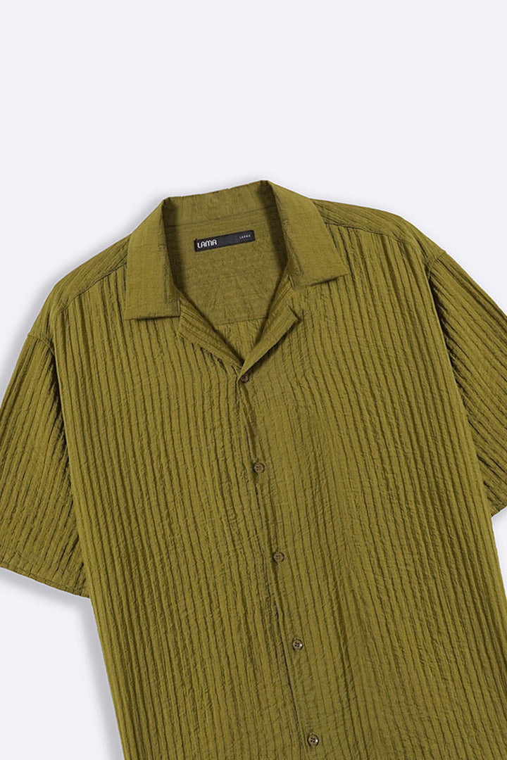 OLIVE CACTUS SILK SHIRT