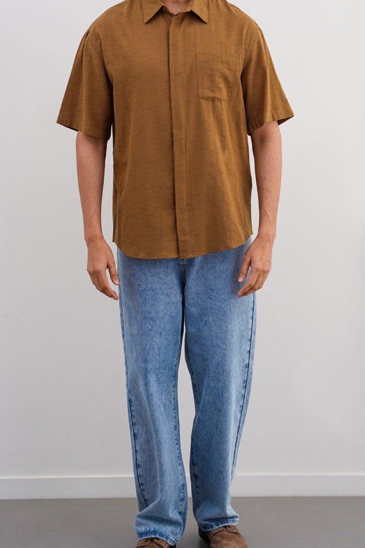 SLUB TEXTURED SHIRT