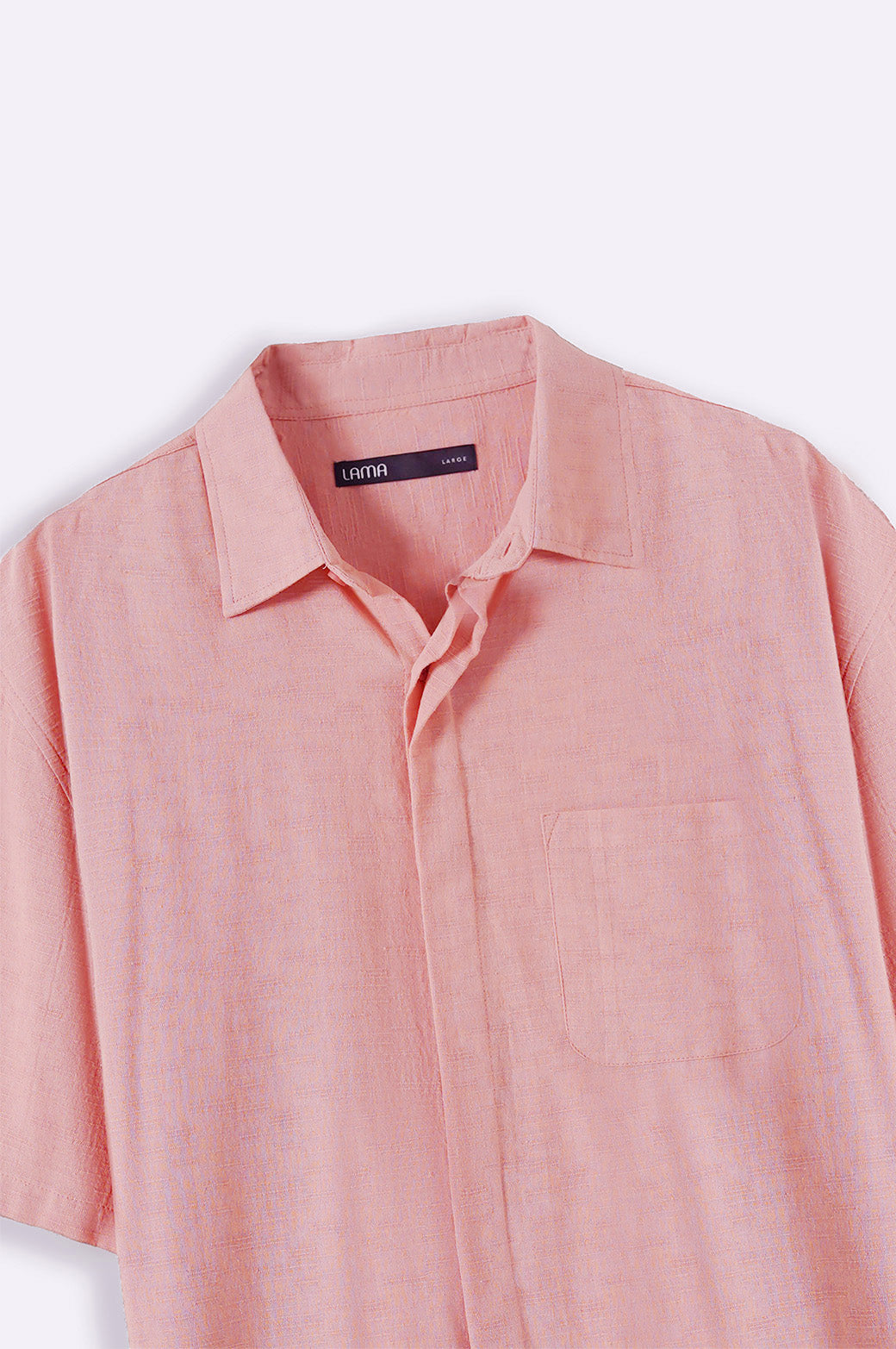 PINK SLUB TEXTURED SHIRT