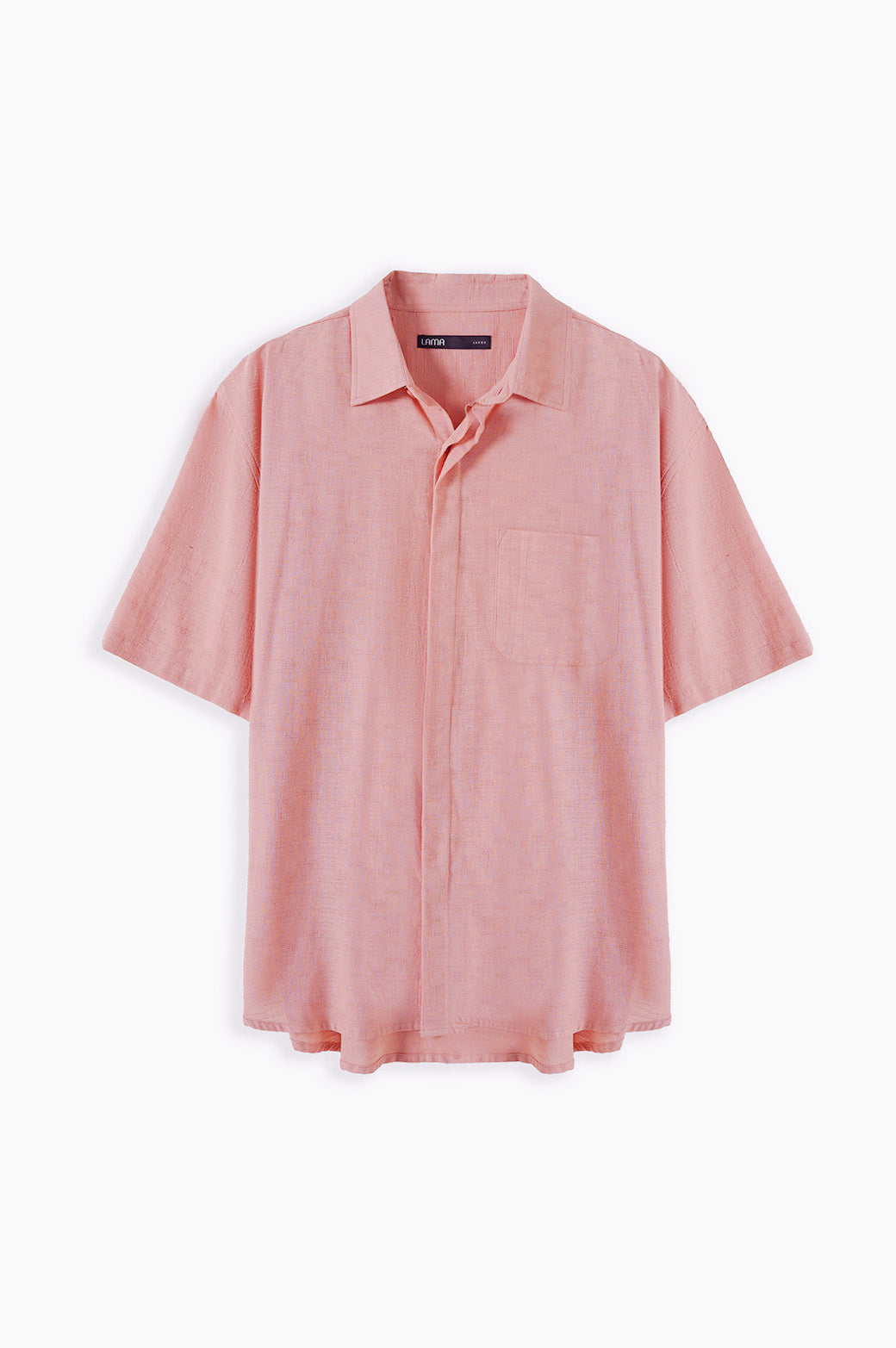 PINK SLUB TEXTURED SHIRT