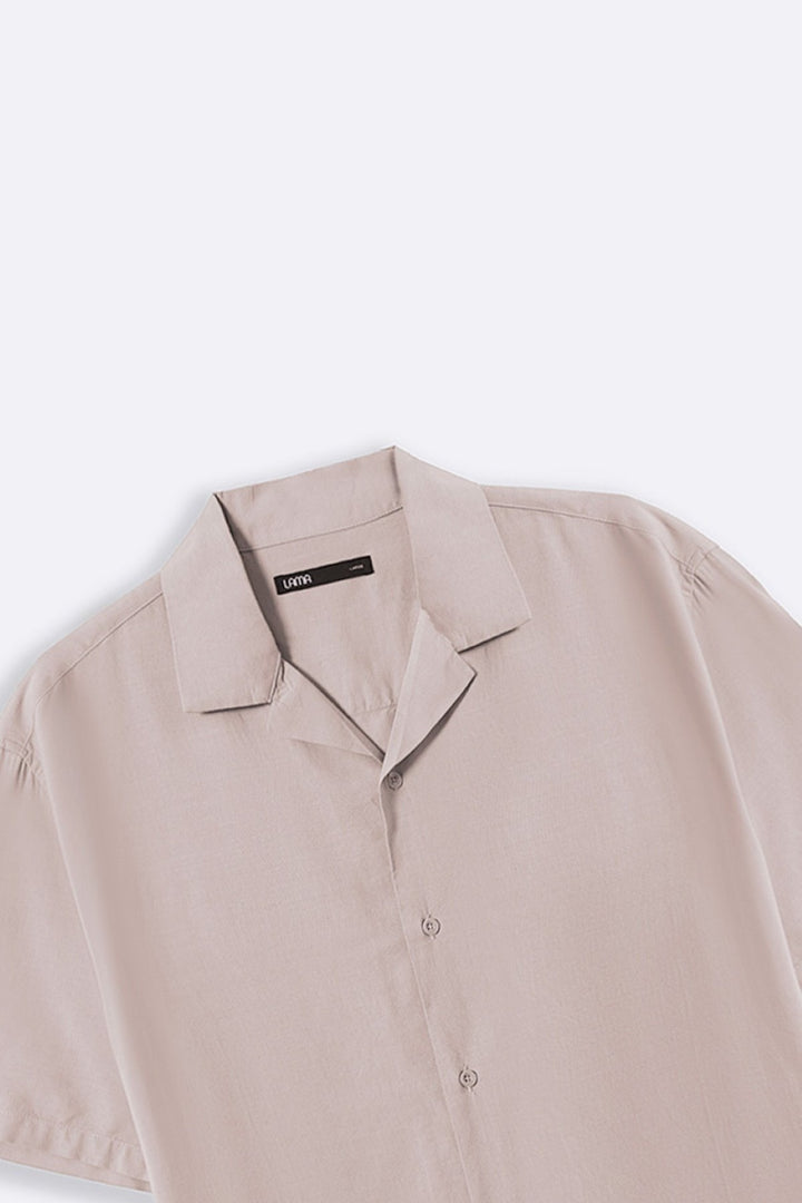 BEIGE BASIC SAFARI SHIRT