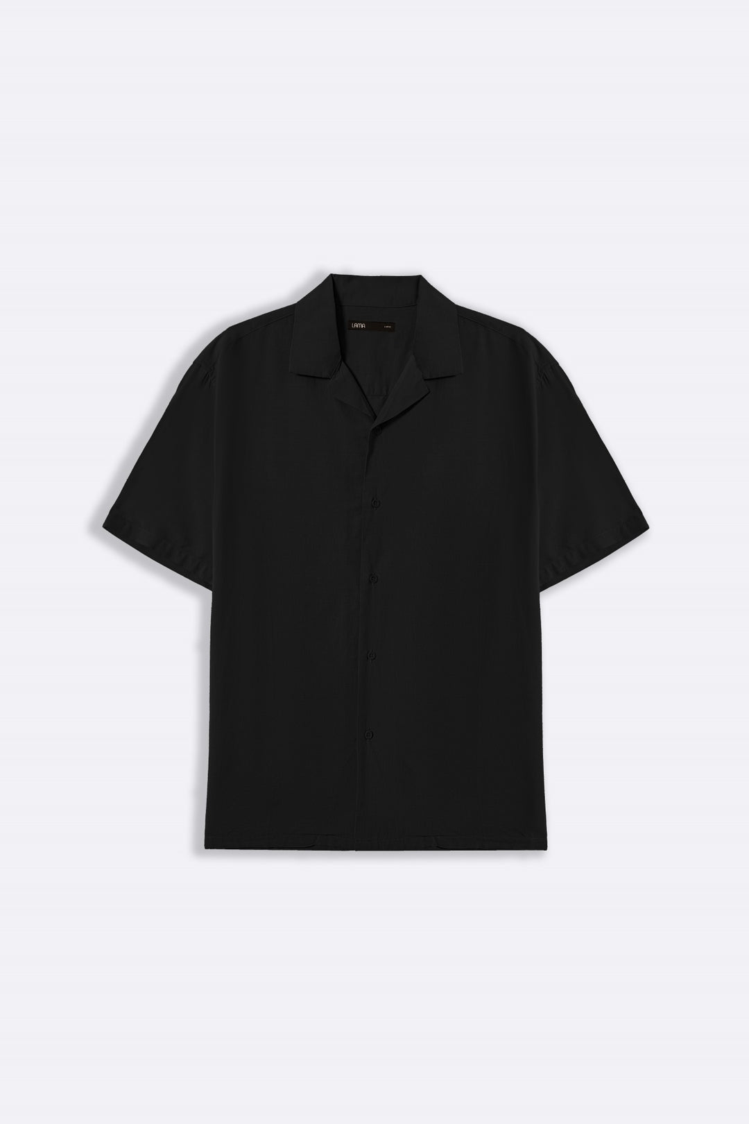 BLACK BASIC SAFARI SHIRT