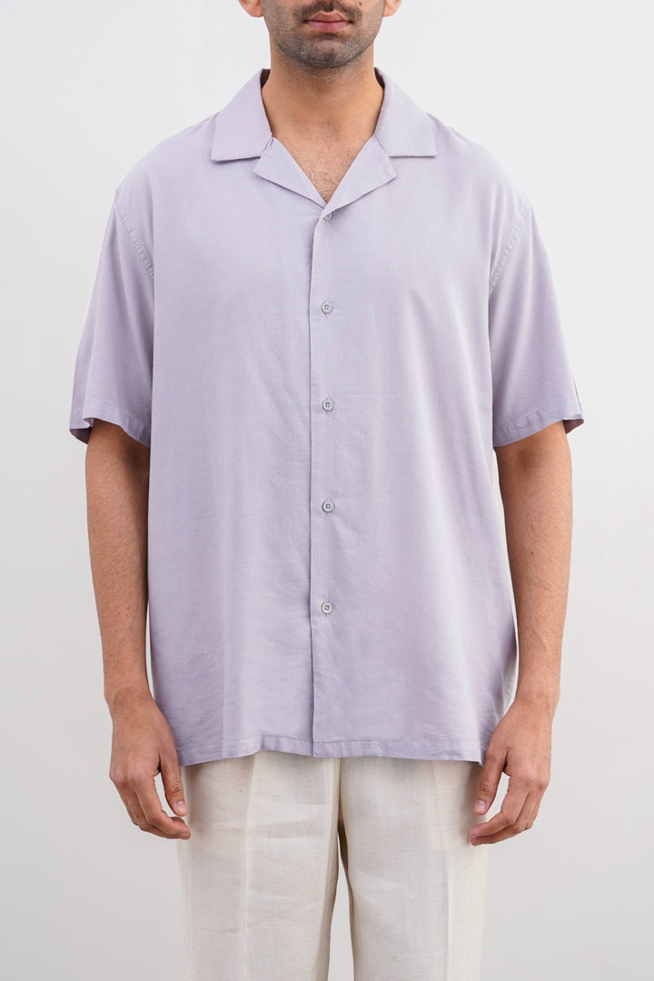 GREY BASIC SAFARI SHIRT