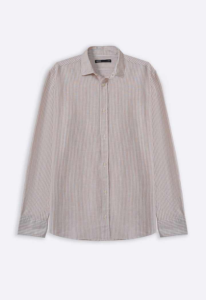 BEIGE SUMMER STRIPED SHIRT