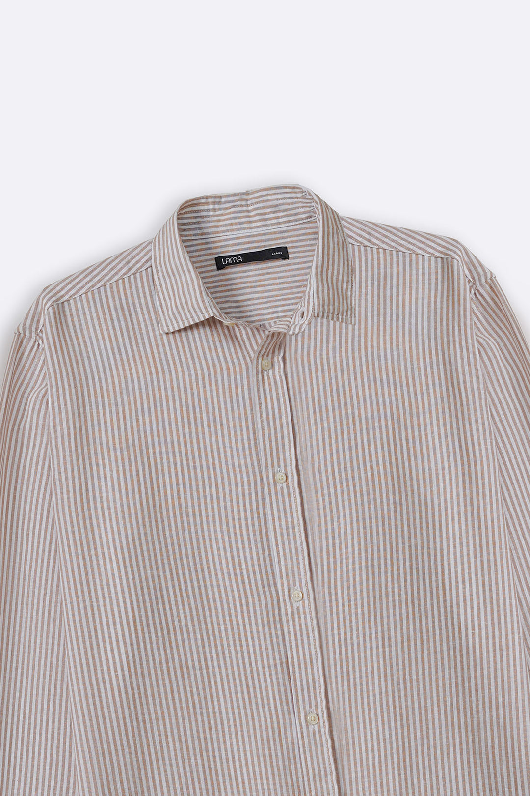 BEIGE SUMMER STRIPED SHIRT