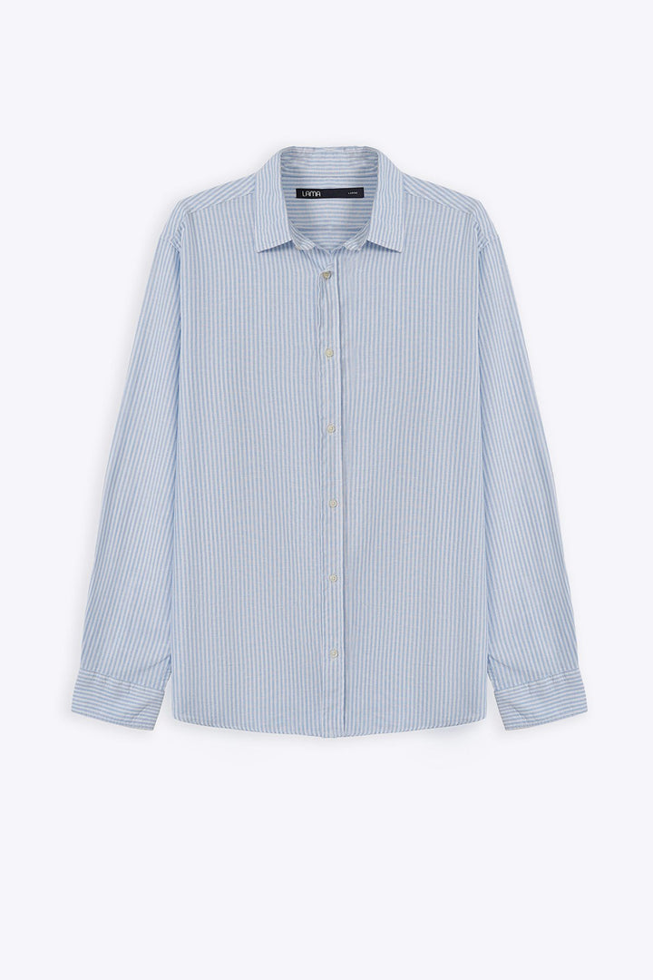 BLUE SUMMER STRIPED SHIRT