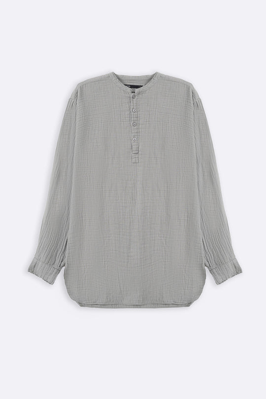 GREY MUSLIN LONG SHIRT