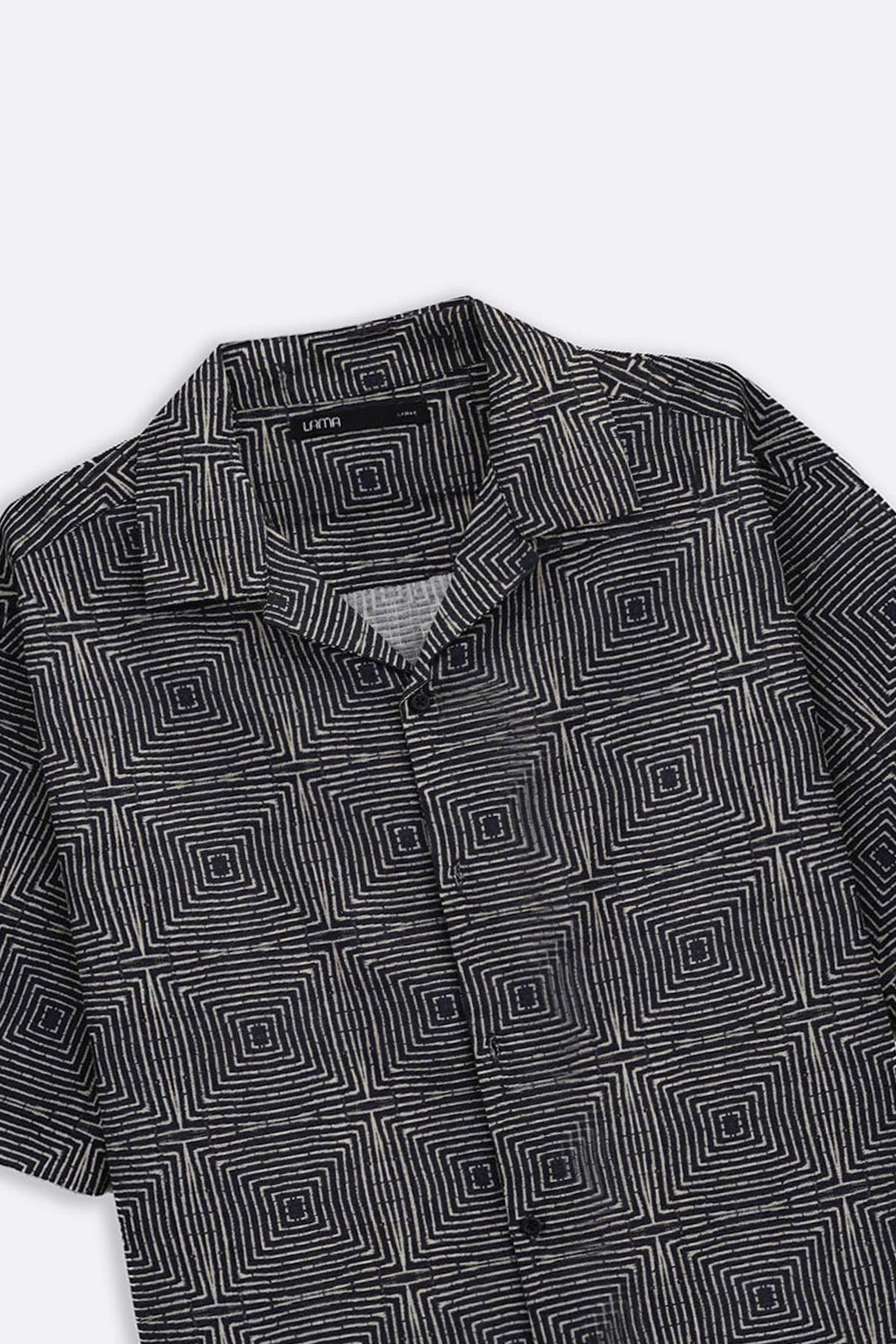 BLACK BATIK SAFARI SHIRT