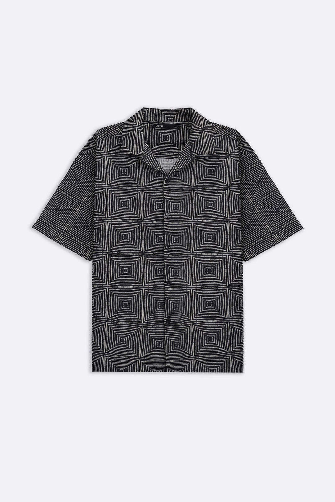 BLACK BATIK SAFARI SHIRT
