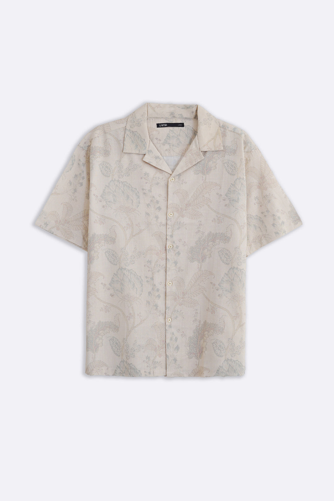CREAM CHINTZ SAFARI SHIRT