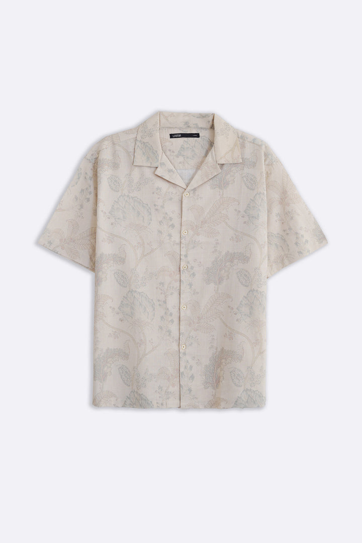 CREAM CHINTZ SAFARI SHIRT