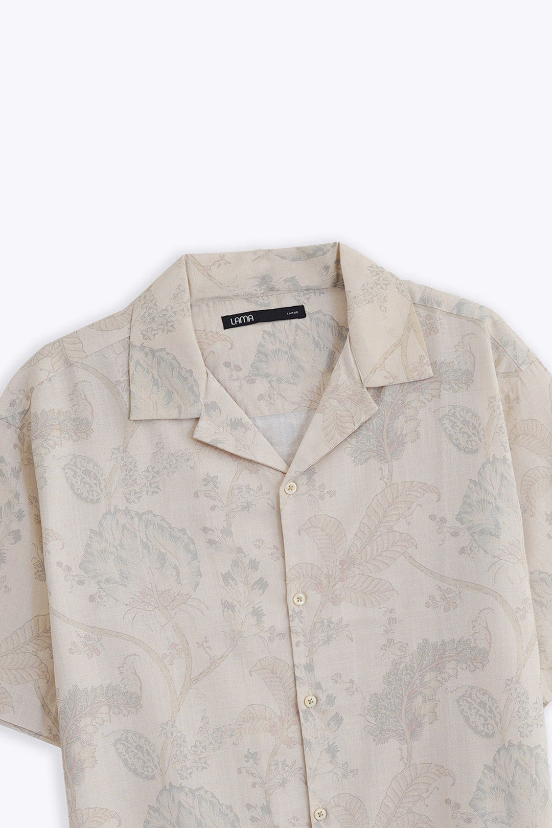CREAM CHINTZ SAFARI SHIRT