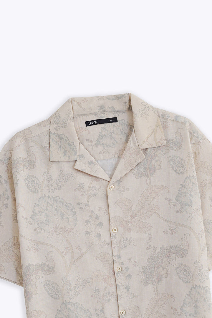 CREAM CHINTZ SAFARI SHIRT