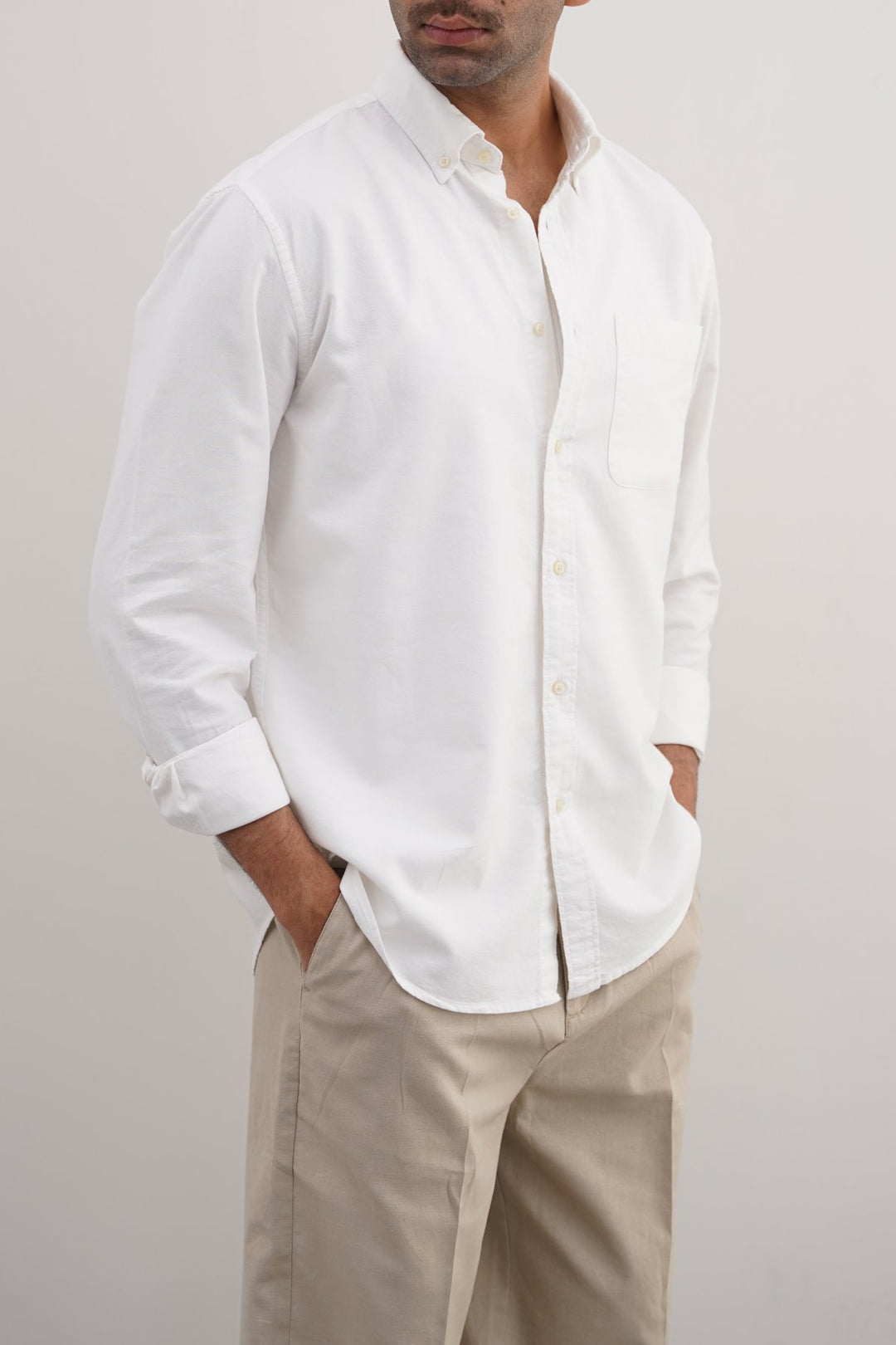 WHITE OXFORD SHIRT