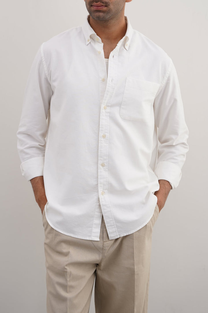 WHITE OXFORD SHIRT