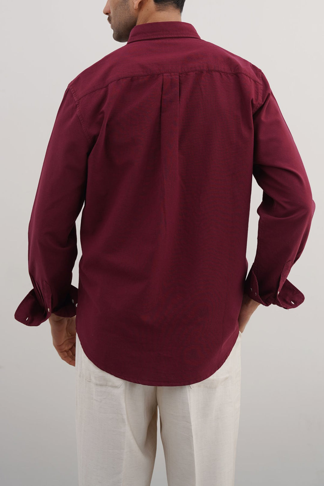 MAROON OXFORD SHIRT