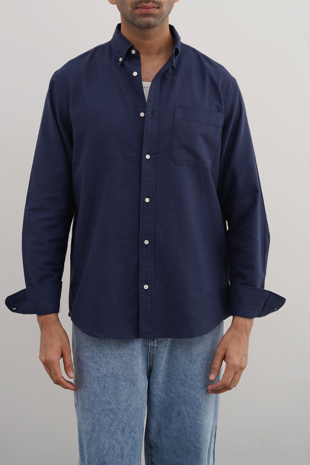 NAVY OXFORD SHIRT