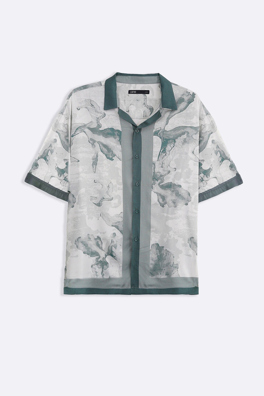 OFF WHITE AQUA FLORA SHIRT
