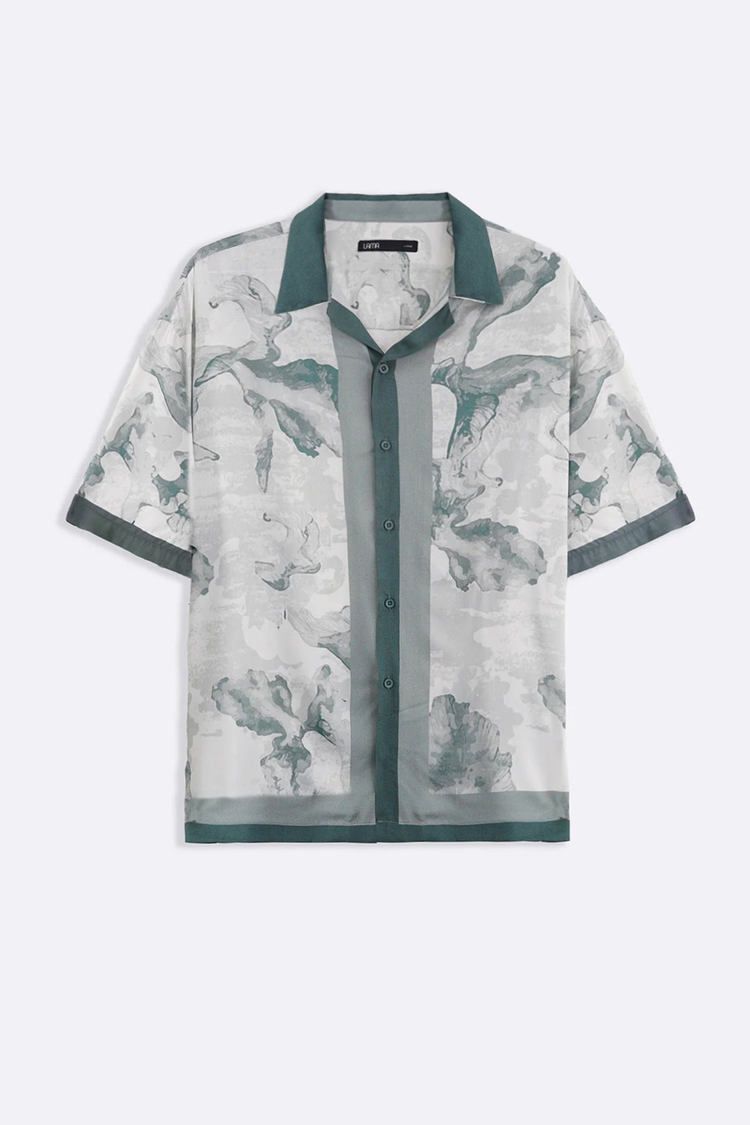 OFF WHITE AQUA FLORA SHIRT