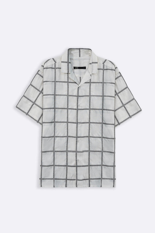 ECRU EMBROIDERED SHIRT