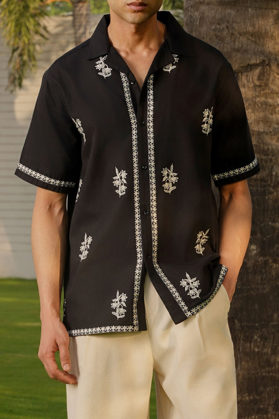 BLACK COLUMBO RESORT SHIRT