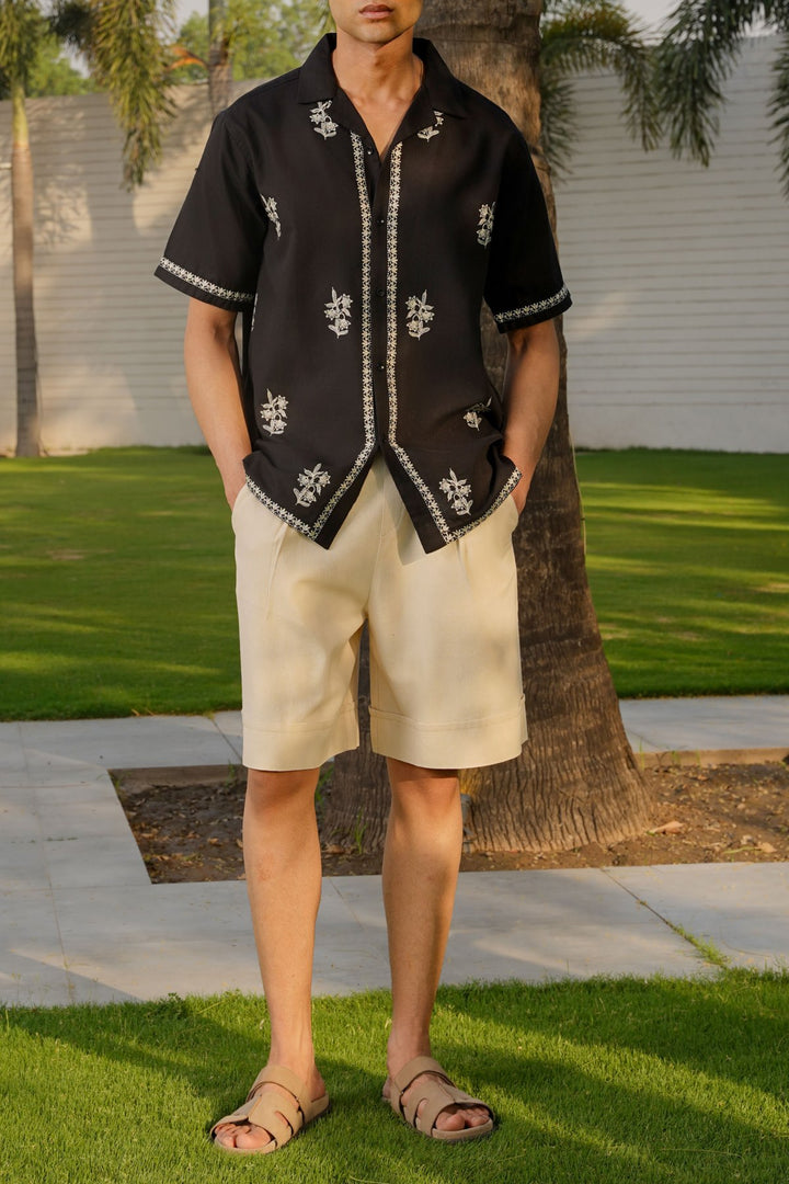 BLACK COLUMBO RESORT SHIRT
