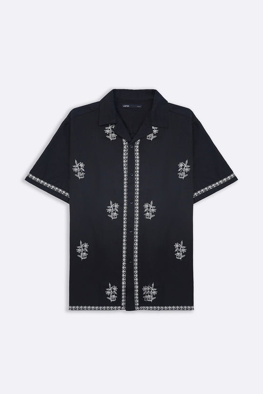 BLACK COLUMBO RESORT SHIRT