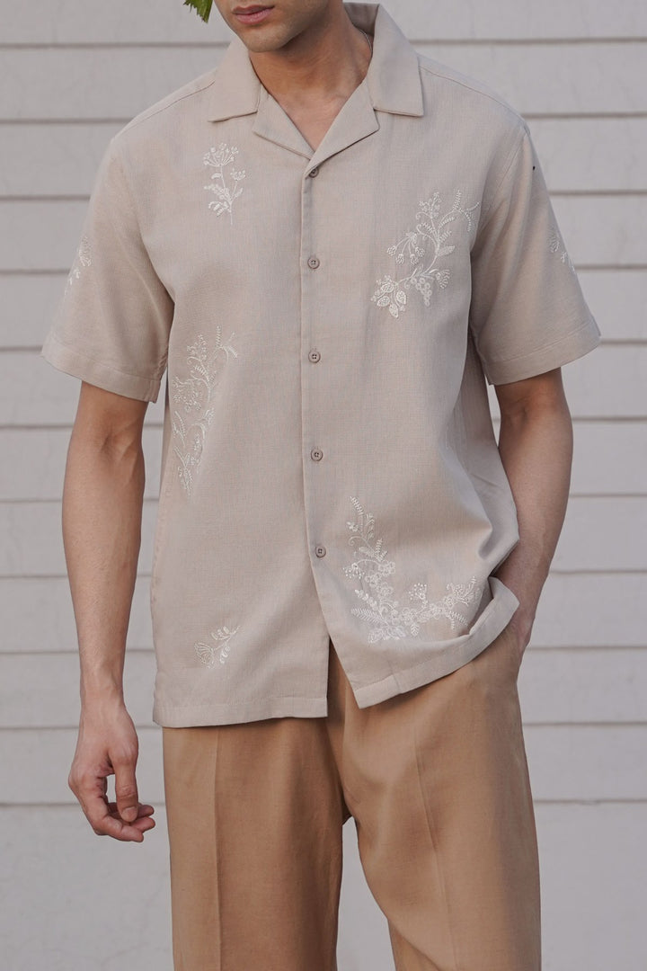 BEIGE KRABI RESORT SHIRT