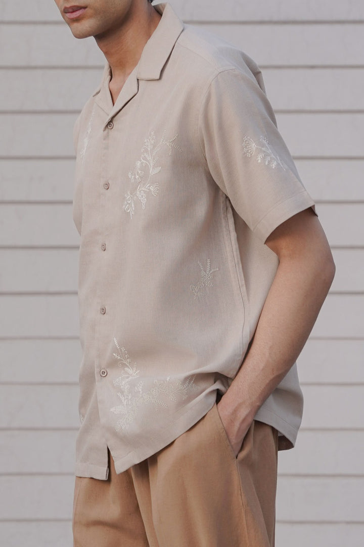 BEIGE KRABI RESORT SHIRT