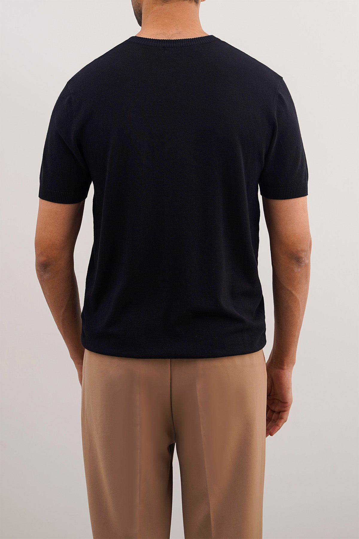 【新品未使用】NKNIT KNIT T-shirt BLACK WASHED PRINT KNIT T-SHIRT - Black | ZARA United States