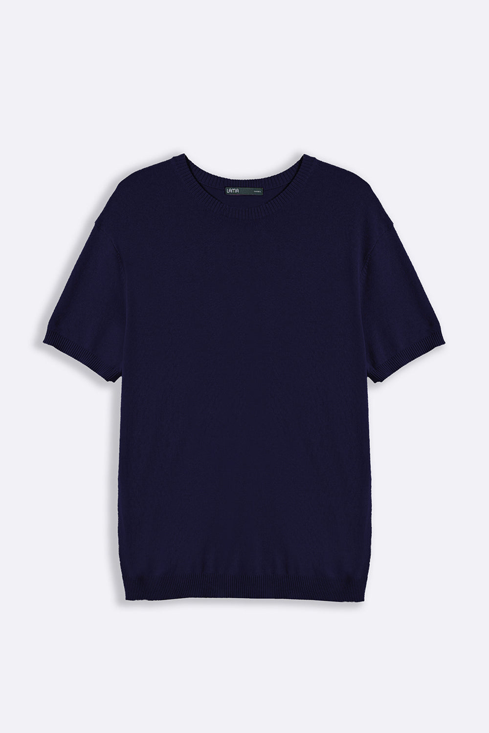 NAVY VISCOSE KNIT TEE