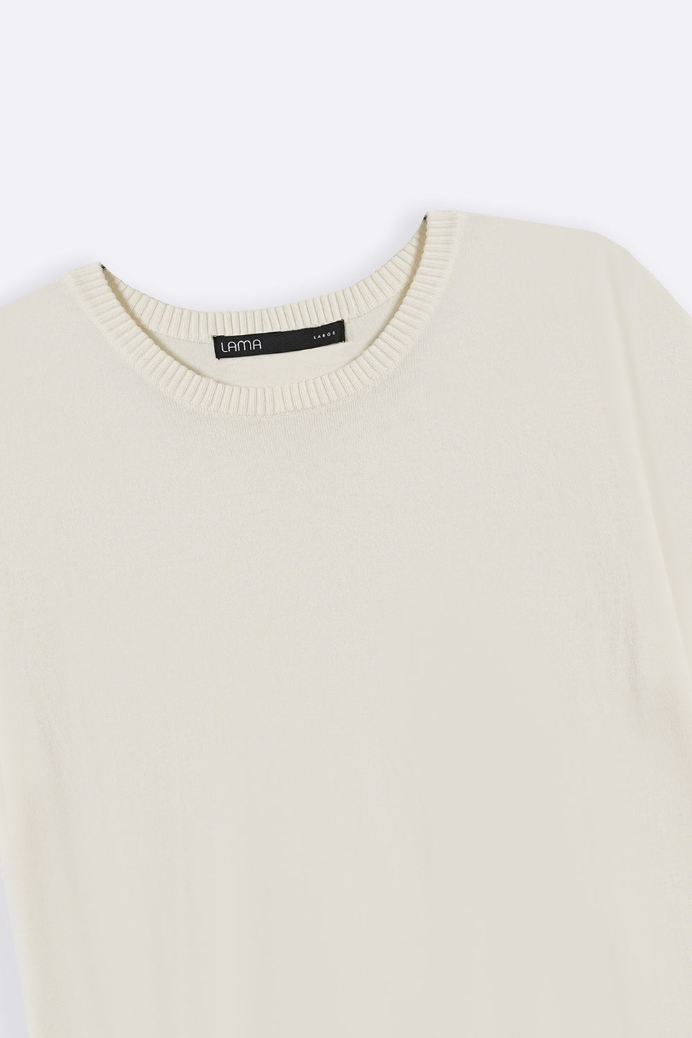 OFF WHITE VISCOSE KNIT TEE