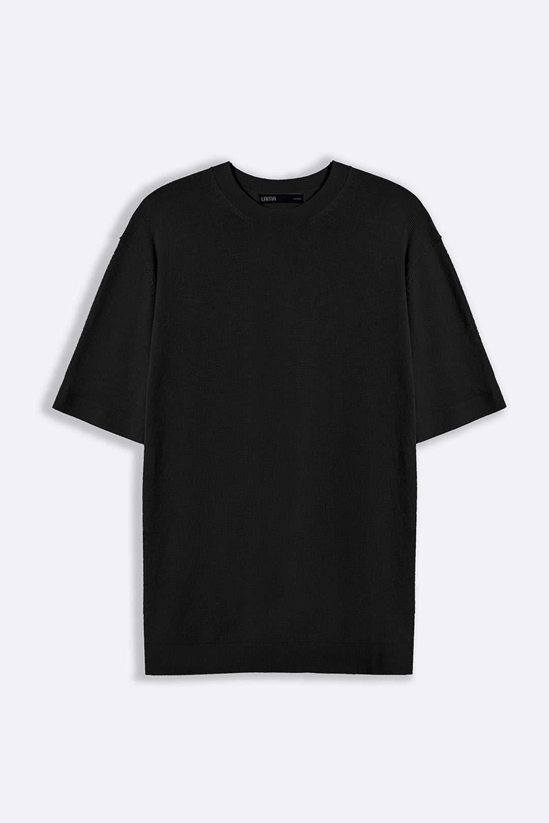 BLACK SOFT KNIT TEE