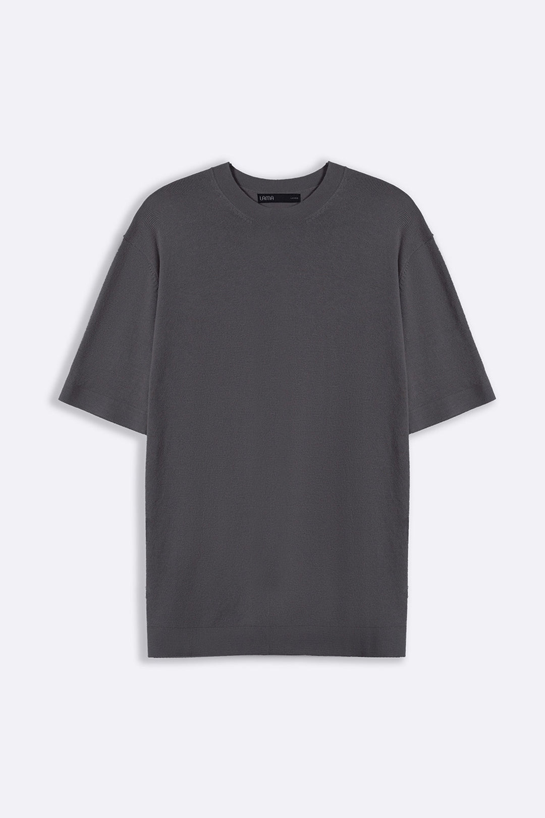 CHARCOAL SNUG KNIT TEE