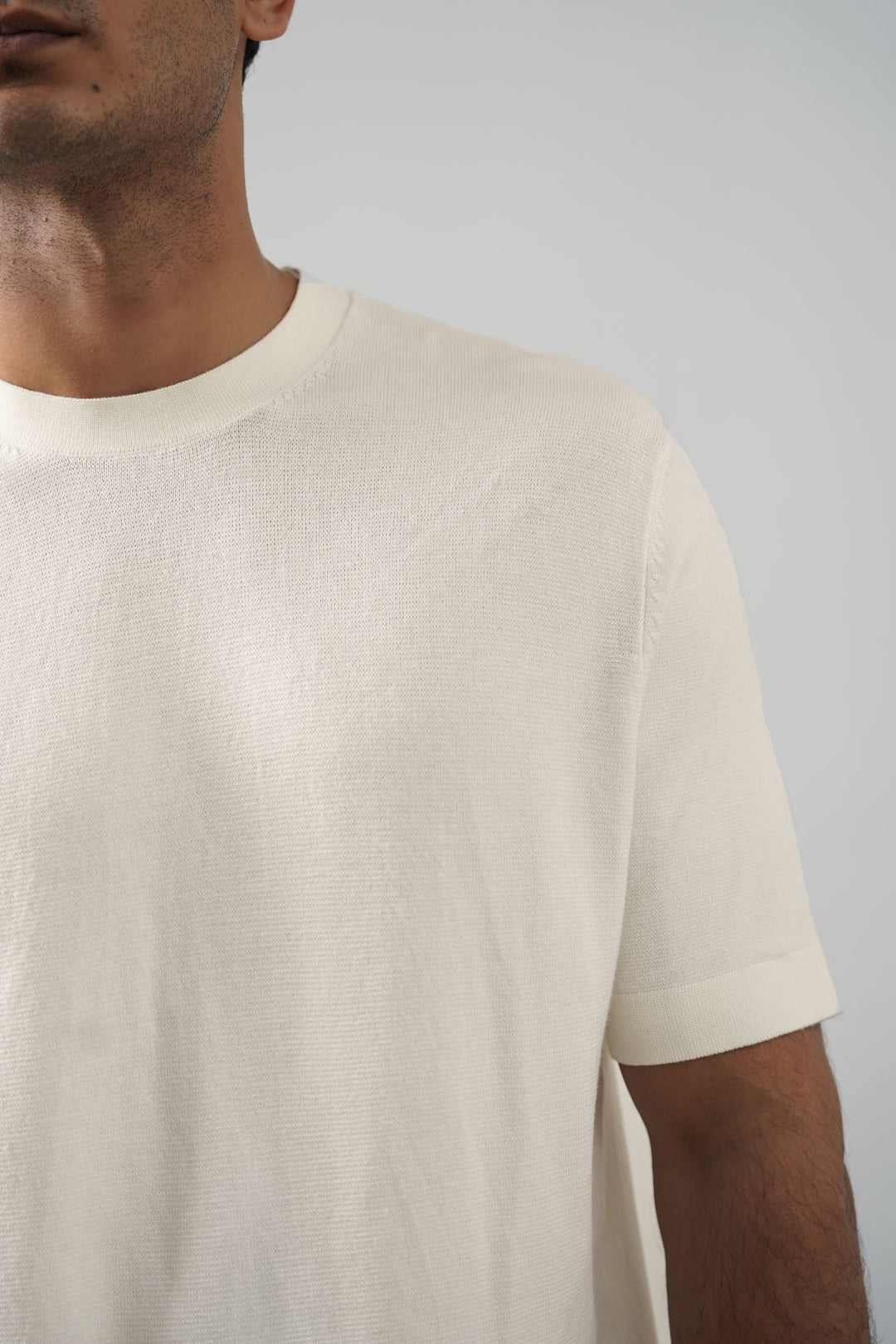 IVORY SNUG KNIT TEE