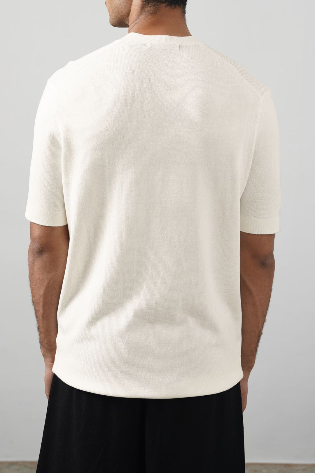 IVORY SNUG KNIT TEE