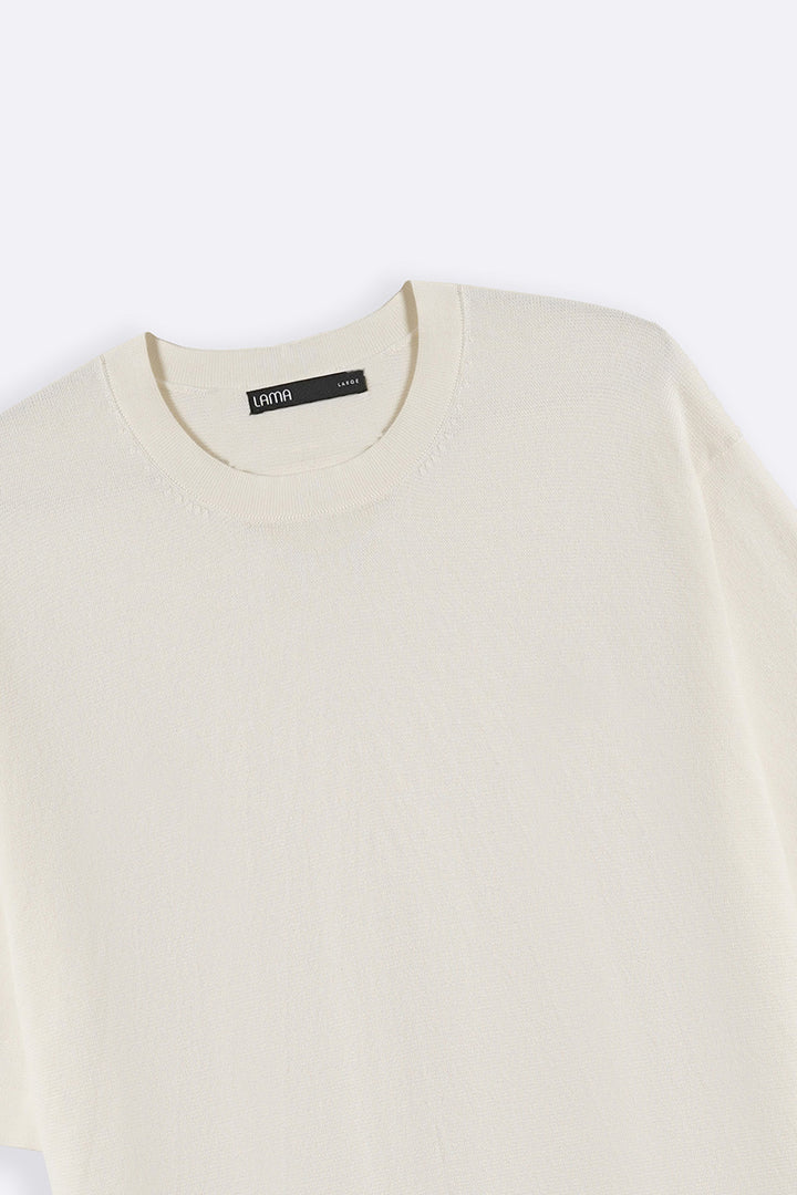 IVORY SNUG KNIT TEE