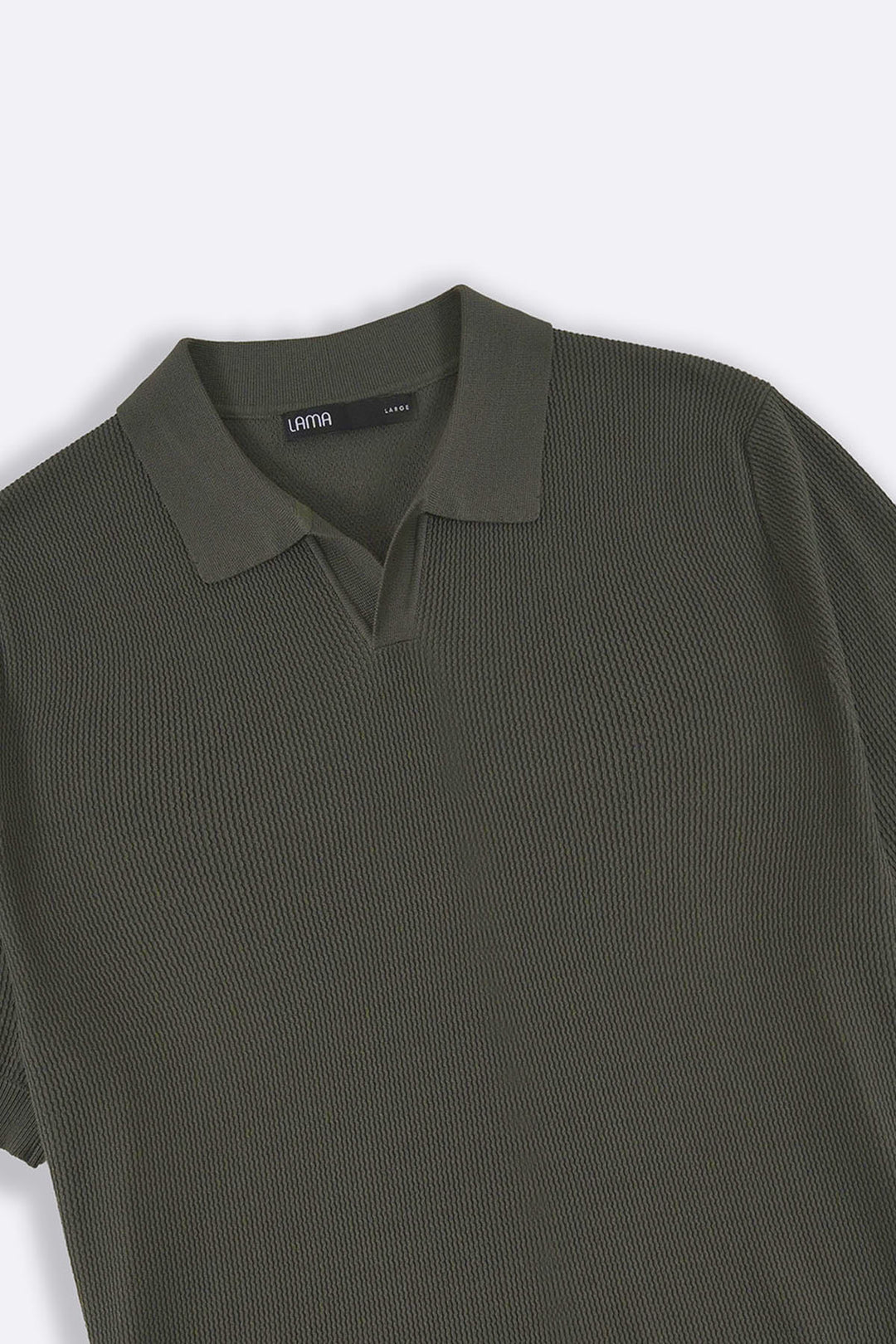 OLIVE REFINED KNIT POLO