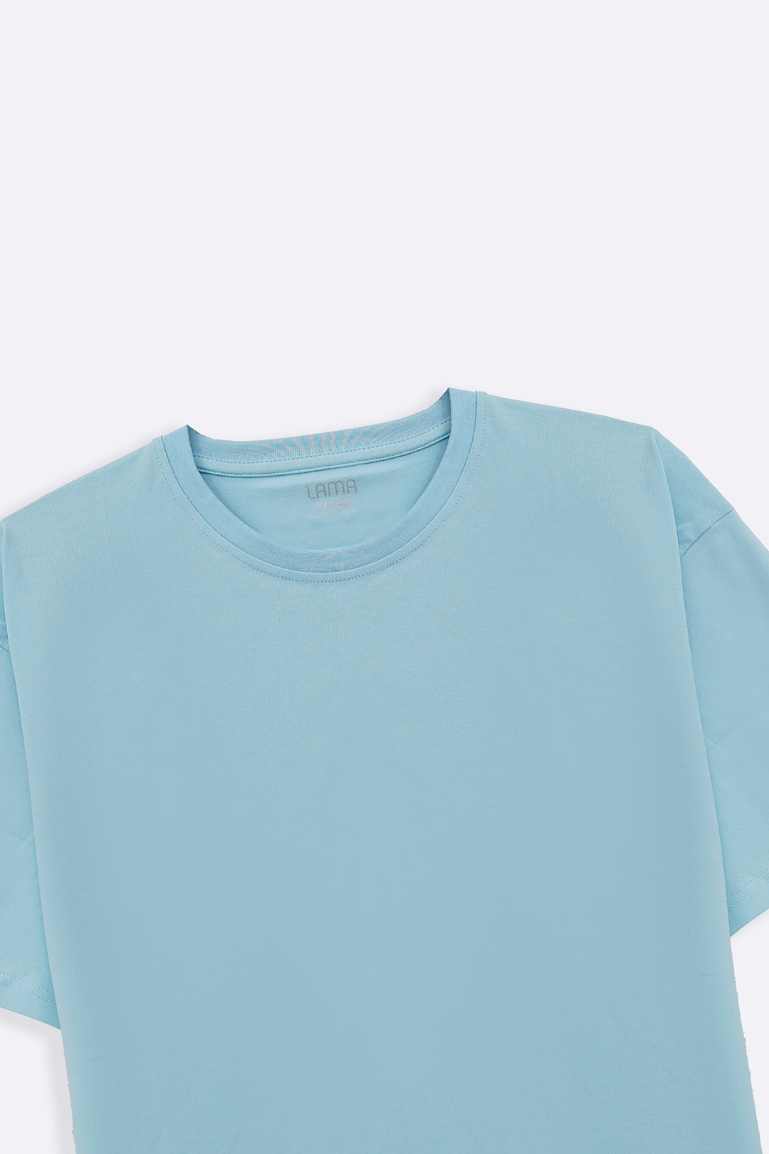LIGHT BLUE CREW-NECK TEE