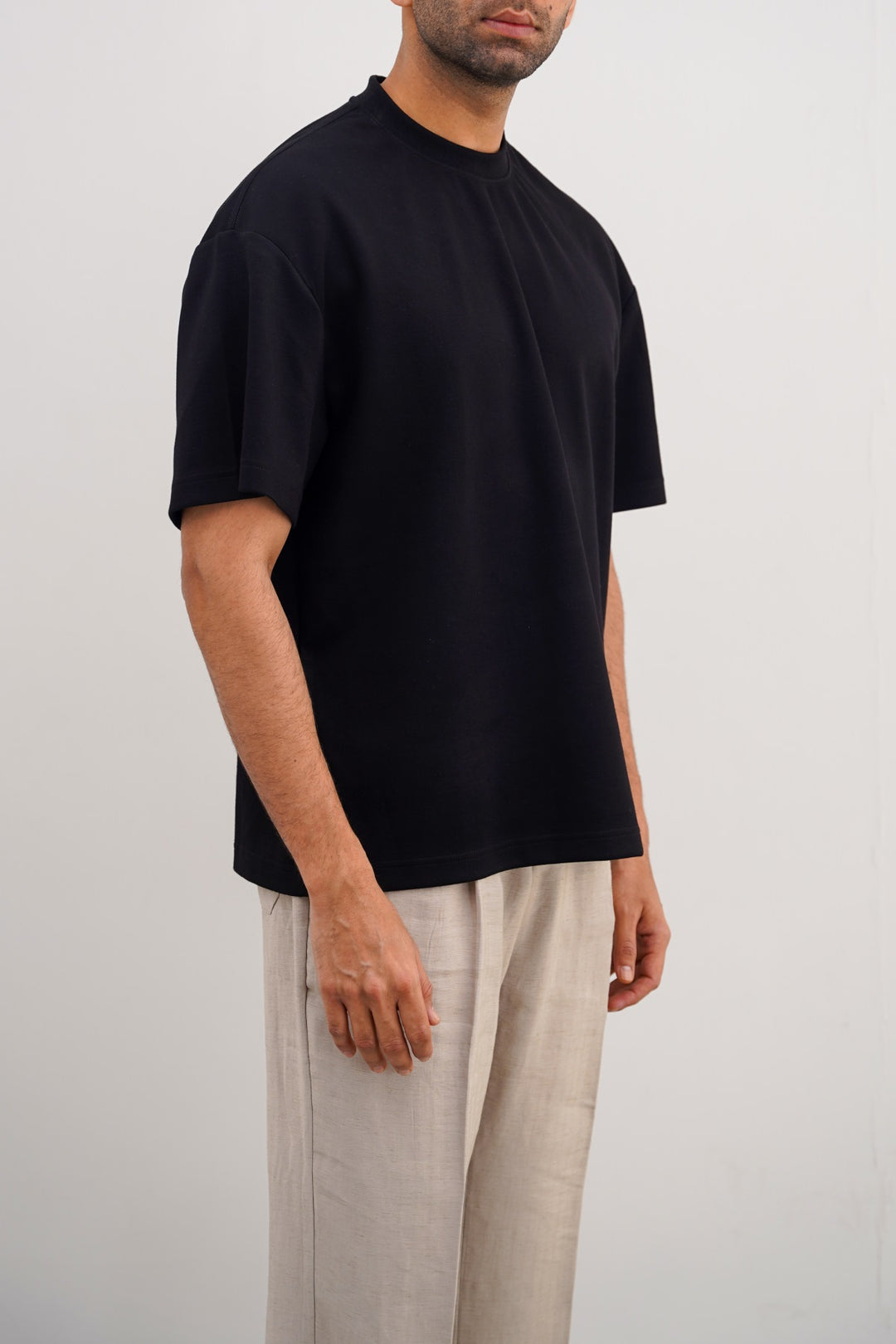 BLACK DAILY NEOPRENE TEE