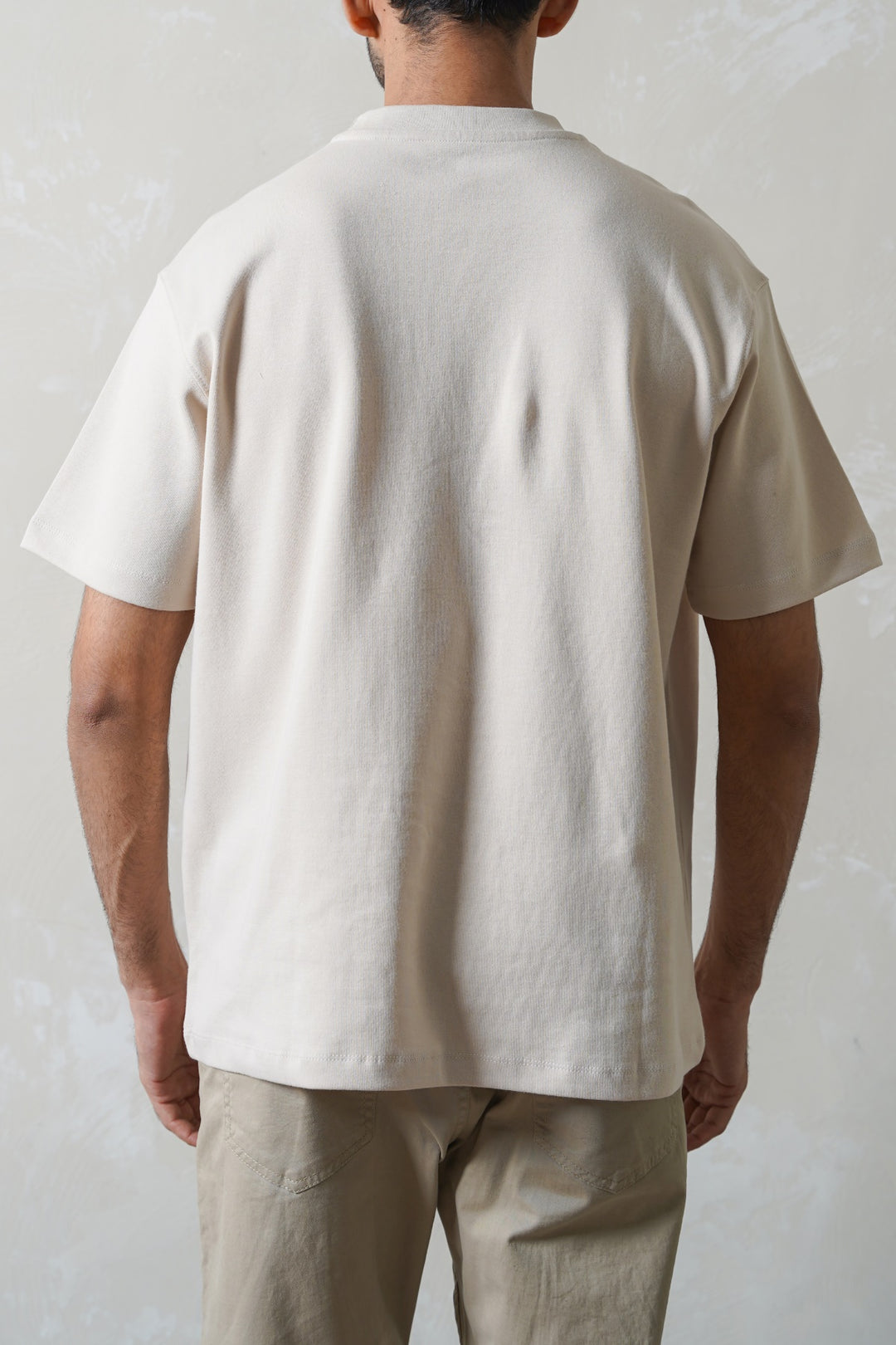 IVORY INTERLOCK TEE