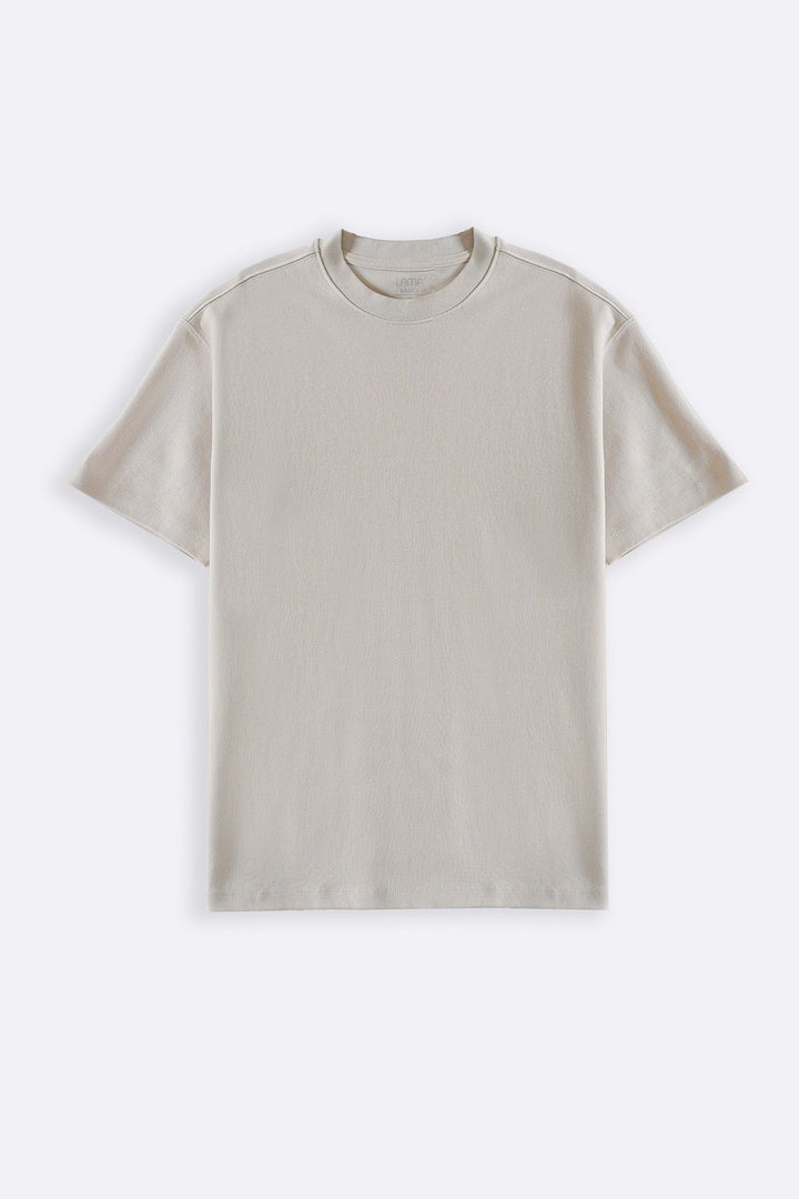 IVORY INTERLOCK TEE