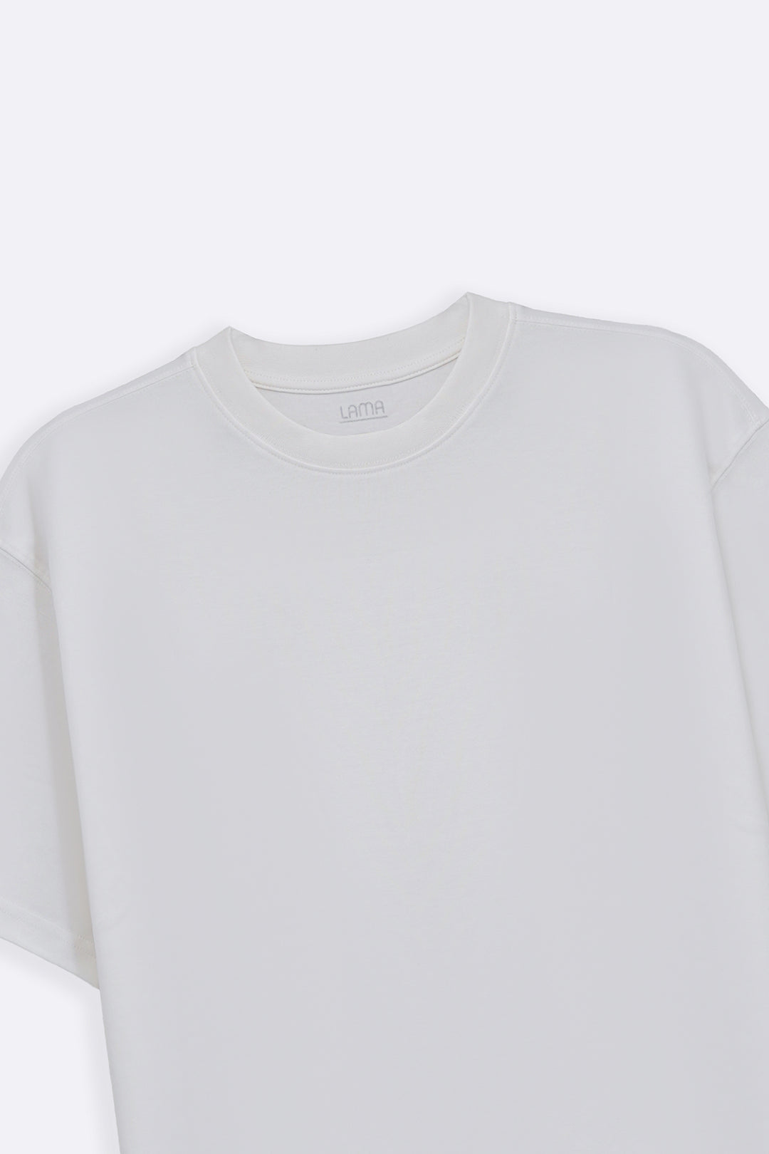 WHITE INTERLOCK TEE