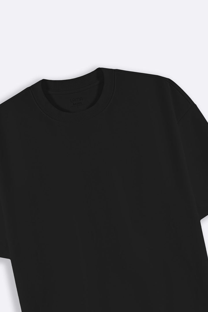 BLACK BOXY TEE