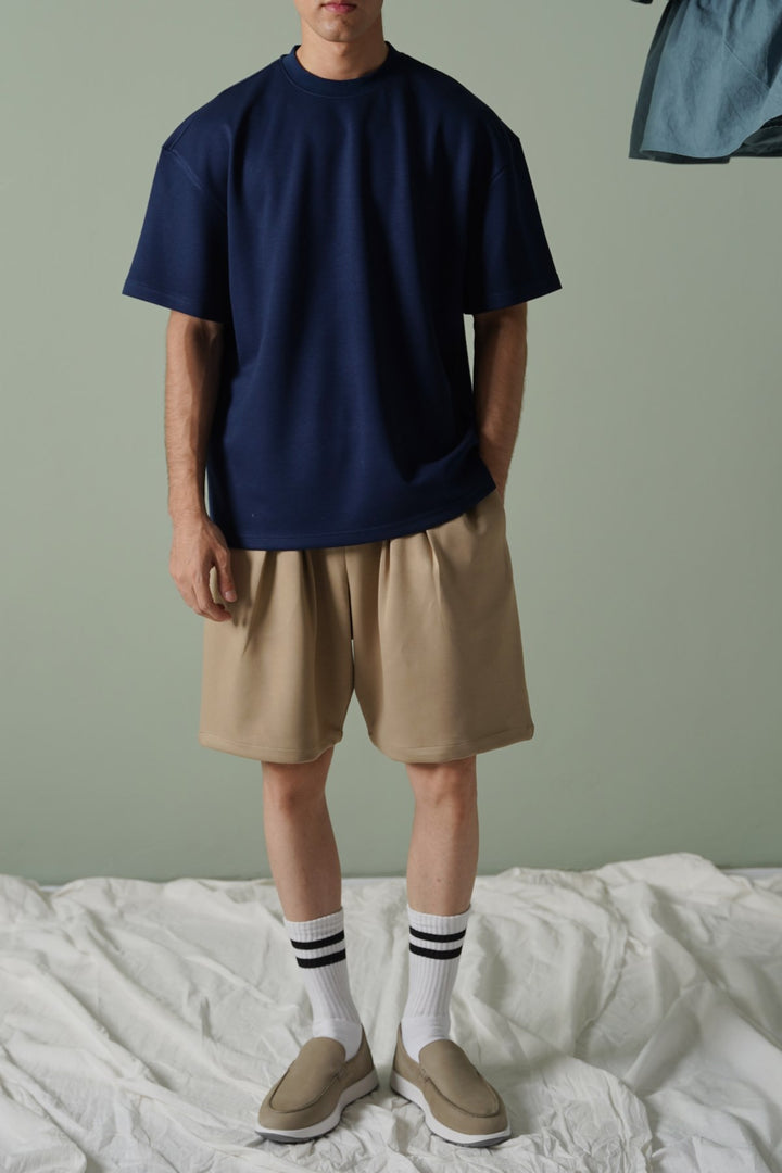 NAVY BOXY TEE