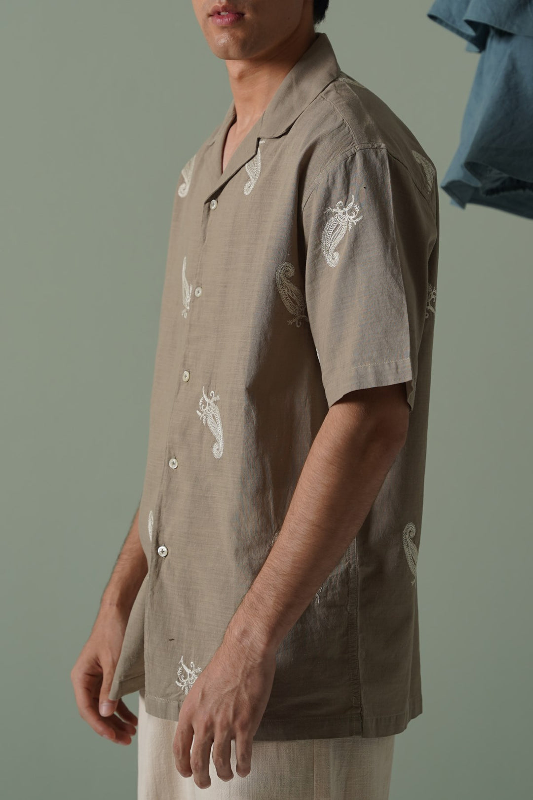 BEIGE DUNE PAISLEY SHIRT