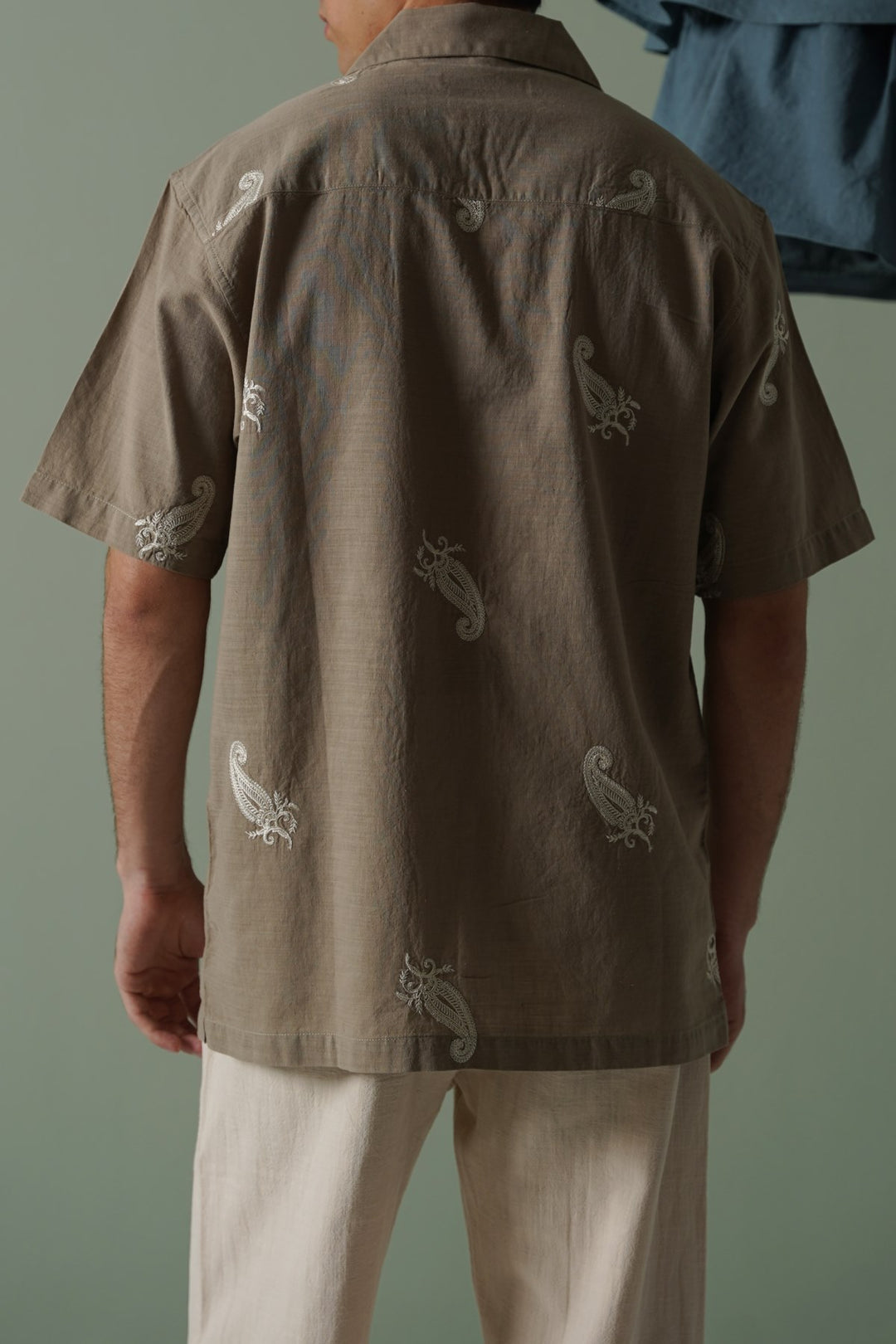 BEIGE DUNE PAISLEY SHIRT