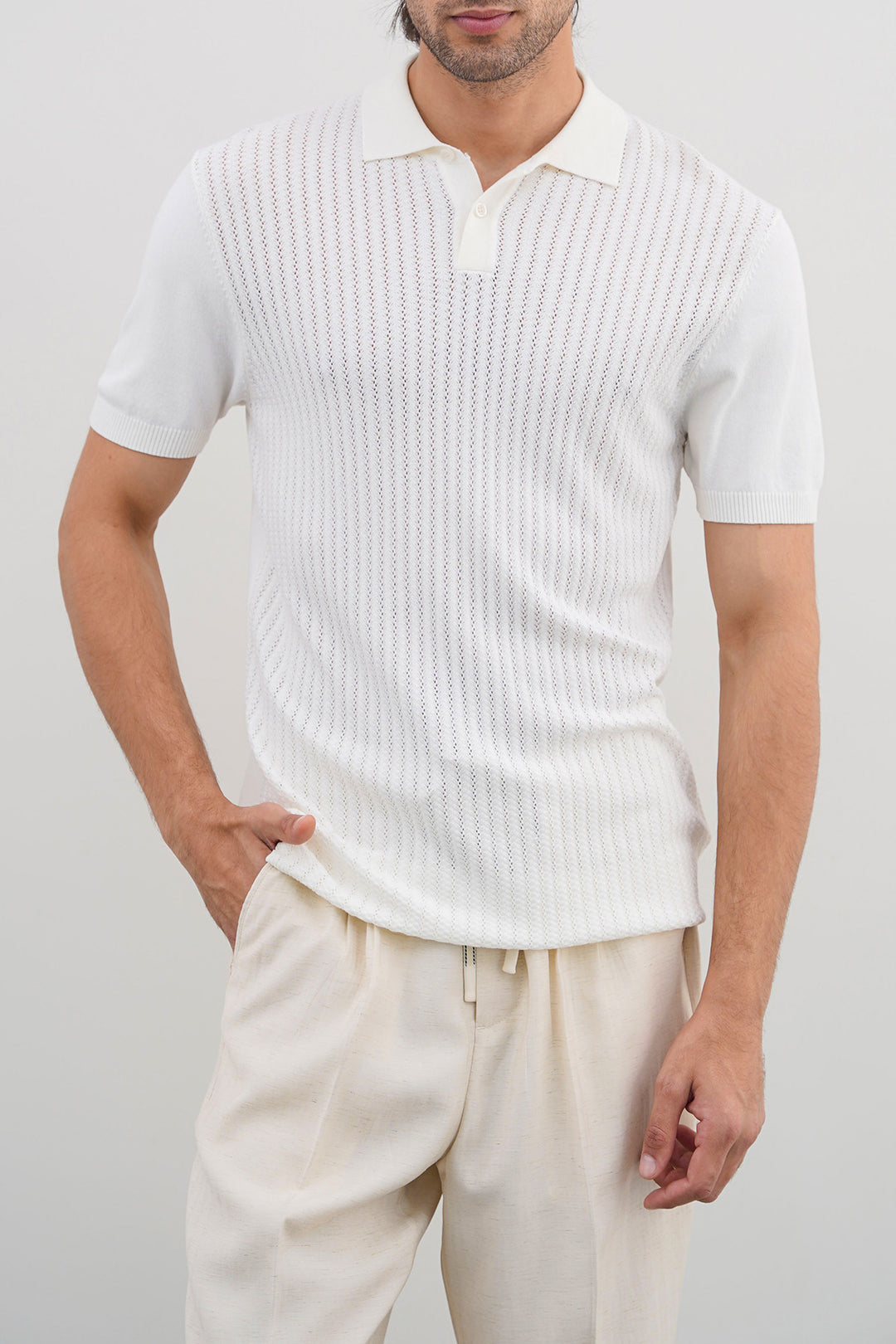 TEXTURED POLO